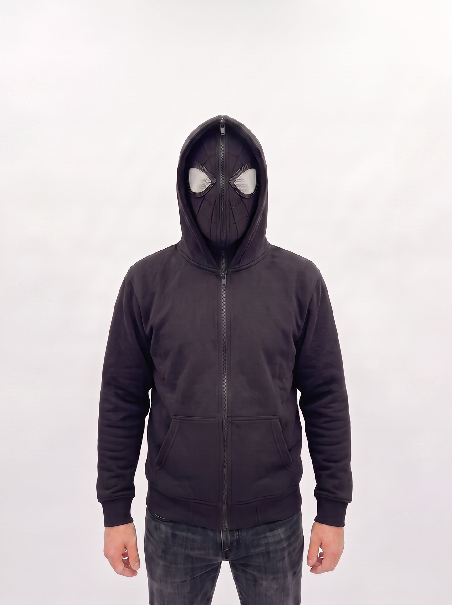 Spider-Man Inspired Zip-Up Hoodie