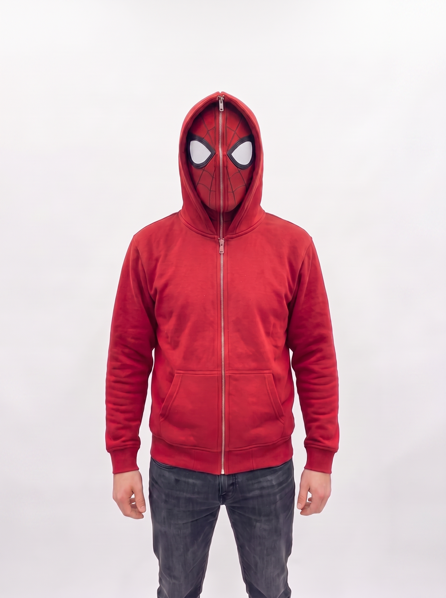 Spider-Man Inspired Zip-Up Hoodie