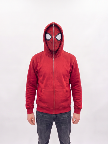Spider-Man Inspired Zip-Up Hoodie